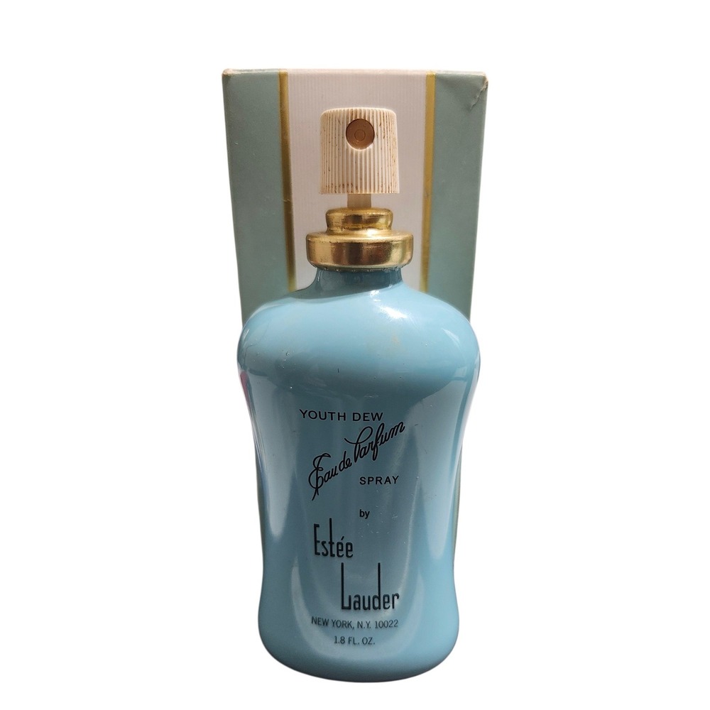 Estee Lauder Youth-Dew Eau de Parfum 1.8oz Rare Blue Opaque‎ Bottle Discontinued